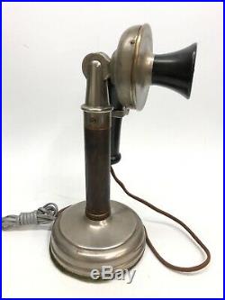 Vintage Kellogg Candlestick Telephone Pat Dates Nov 26, March 1901, 1907 & 1908