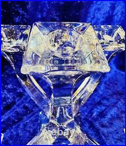 Vintage Lead Crystal Candelabra 5 Light Arm Stem Candelabrum Table Centre Piece