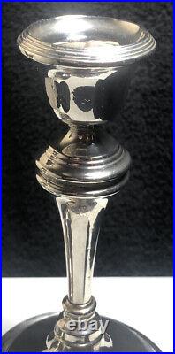 Vintage Lovely Pair Of Silver Candle Sticks