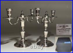 Vintage Mappin&Webb Candle Stick Holder? Candelabra Pair London&sheffield