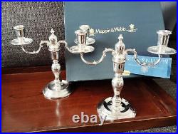 Vintage Mappin&Webb Candle Stick Holder? Candelabra Pair London&sheffield