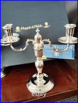 Vintage Mappin&Webb Candle Stick Holder? Candelabra Pair London&sheffield