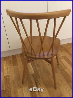 Vintage Mid Century Ercol candlestick chairs x 4
