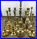 Vintage-Mixed-Lot-24-BRASS-Candlestick-Holders-Some-Thin-Tapered-Party-Wedding-01-htw