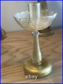 Vintage Murano Glass Candlestick