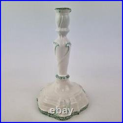 Vintage Nymphenburg Porcelain Candlestick With Greek Key Design 20.5cm High #1