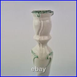 Vintage Nymphenburg Porcelain Candlestick With Greek Key Design 20.5cm High #1