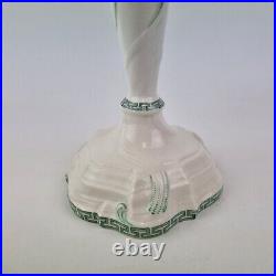 Vintage Nymphenburg Porcelain Candlestick With Greek Key Design 20.5cm High #1