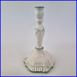 Vintage Nymphenburg Porcelain Candlestick With Greek Key Design 20.5cm High #1