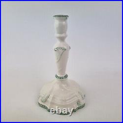 Vintage Nymphenburg Porcelain Candlestick With Greek Key Design 20.5cm High #1