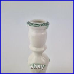 Vintage Nymphenburg Porcelain Candlestick With Greek Key Design 20.5cm High #1