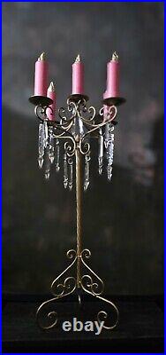 Vintage Ornate Candelabra Candle Stick Royal Opera Theatre Prop