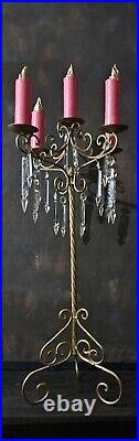 Vintage Ornate Candelabra Candle Stick Royal Opera Theatre Prop