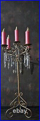 Vintage Ornate Candelabra Candle Stick Royal Opera Theatre Prop