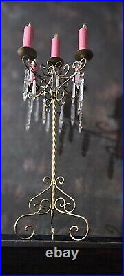 Vintage Ornate Candelabra Candle Stick Royal Opera Theatre Prop