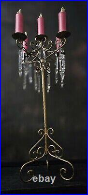 Vintage Ornate Candelabra Candle Stick Royal Opera Theatre Prop