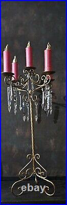 Vintage Ornate Candelabra Candle Stick Royal Opera Theatre Prop