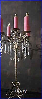 Vintage Ornate Candelabra Candle Stick Royal Opera Theatre Prop