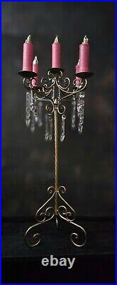 Vintage Ornate Candelabra Candle Stick Royal Opera Theatre Prop