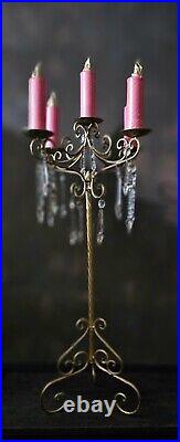 Vintage Ornate Candelabra Candle Stick Royal Opera Theatre Prop