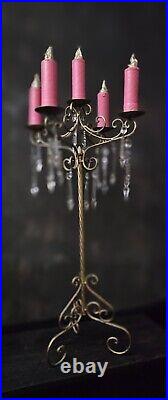 Vintage Ornate Candelabra Candle Stick Royal Opera Theatre Prop