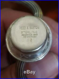 Vintage PAIR Reed & Barton 13 Sterling Silver 3 light Candelabra Candlesticks