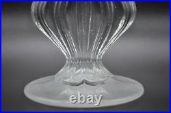 Vintage Pair Cut Glass Crystal Candle Holder Candlestick