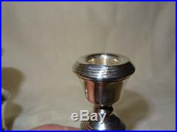 Vintage Pair Of 5.5 Sterling Silver Candlesticks 1972 Broadway & Co