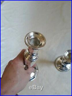 Vintage Pair Of Towle Sterling. 925 Candlesticks/holders 7.5