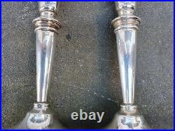 Vintage Pair Solid Silver Sterling 925 Birmingham 1962 S. J. Rose Candlesticks A