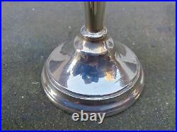 Vintage Pair Solid Silver Sterling 925 Birmingham 1962 S. J. Rose Candlesticks A