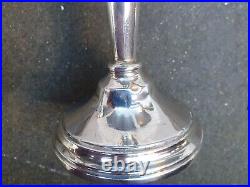 Vintage Pair Solid Silver Sterling 925 Birmingham 1962 S. J. Rose Candlesticks A