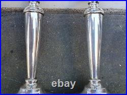 Vintage Pair Solid Silver Sterling 925 Birmingham 1968 A. T. Cammon Candlesticks C