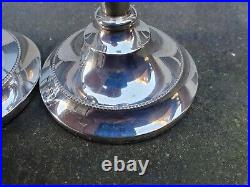 Vintage Pair Solid Silver Sterling 925 Birmingham 1968 A. T. Cammon Candlesticks C