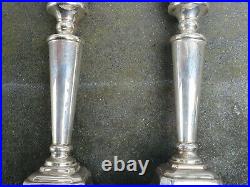 Vintage Pair Solid Silver Sterling 925 Birmingham 1996 Millington Candlesticks