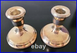 Vintage Pair of Candle holders Sticks Silver 925 WMG Decorations