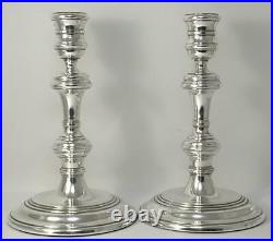 Vintage Pair of Hallmarked Sterling Silver Candlesticks (6 ¾ tall) 1977