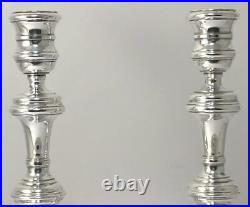 Vintage Pair of Hallmarked Sterling Silver Candlesticks (6 ¾ tall) 1977