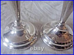 Vintage Pair of Silver Candlesticks Hallmarked for Birmingham 1982