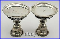 Vintage Pair of Sterling Silver Candlestick Holders by Mueck-Cary #6995