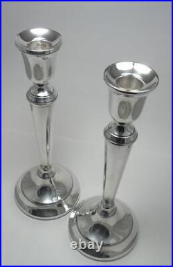 Vintage Pair of Sterling Silver Candlesticks (10 ¼) Hallmarked 1991