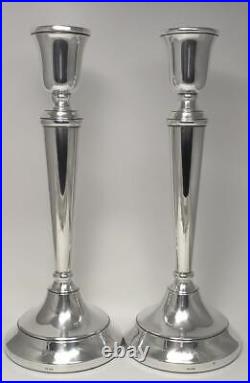 Vintage Pair of Sterling Silver Candlesticks (10 ¼) Hallmarked 1991