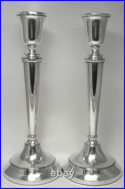 Vintage Pair of Sterling Silver Candlesticks (10 ¼) Hallmarked 1991