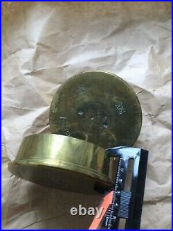 Vintage Pr 1905 Trench Art Brass Candle Stick Paperweight Unpolish Military