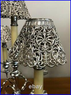 Vintage Reed & Barton Silver Plated Candelabra Candlestick, 19 1/4 T, 14 1/2 W