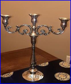 Vintage Royal Danish Sterling Silver 925 Ornate Candlestick