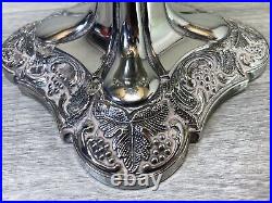 Vintage Silver Plated England Candelabra 5 arm large centerpiece table xmas