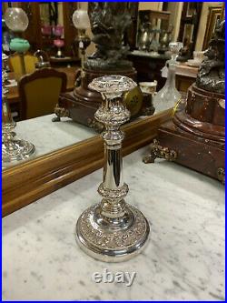 Vintage Single Silver Plated Candlestick