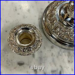 Vintage Single Silver Plated Candlestick