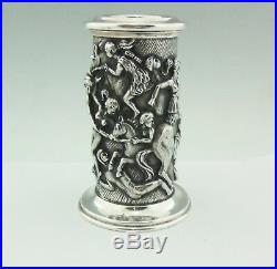 Vintage Solid Silver Candlestick Spanish